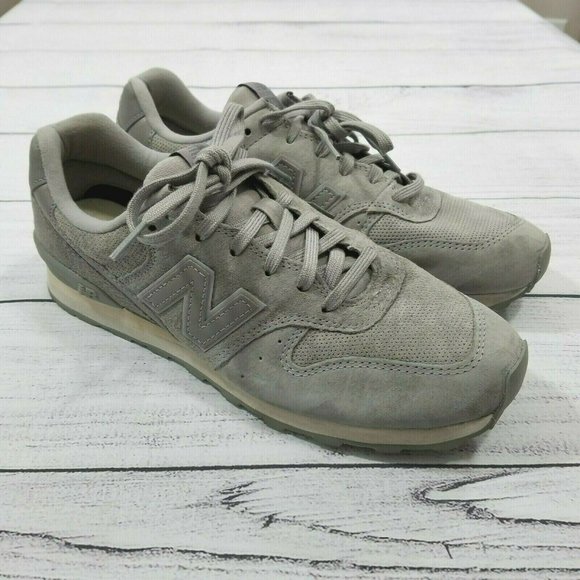 New Balance 696 Womens Size 9 Grey Suede Running Athletic Shoes WL696WPG Gray - Picture 1 of 7